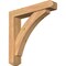 Ekena Millwork Thorton Craftsman Smooth Bracket w/ Offset Brace, Western Red Cedar, 5 1/2"W x 28"D x 28"H BKT0604X28X28THR04SWR - alternate 1